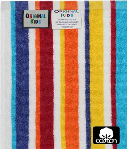 Miniatura 5 de ORIGINAL KIDS Juego de toallas de 6 piezas, 2 toallas de baño, 2 toallas de mano, 2 paños de lavado, 100% algodón, suaves, absorbentes, de secado