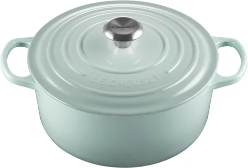 Miniatura 17 de Le Creuset Horno holandés redondo de hierro fundido esmaltado, 4.5 cuartos de galón, Marsella Marseille