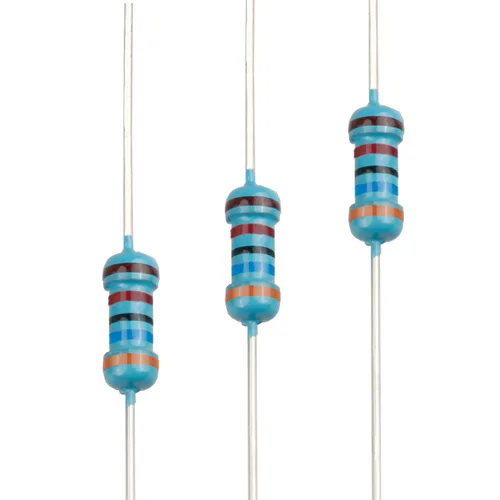 Miniatura 52 de 100pcs 1 ohm Resistor 1/4w (0.25 W) Resistencia fija de película metálica de tolerancia ±1%, múltiples valores de resistencia opcional
