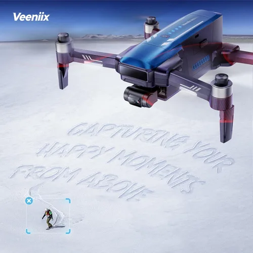 Miniatura 3 de Dron Veeniix V11PRO con cámara 8K para adultos, drones con cardán de 3 ejes con video 4K/30fps, 48 millones de píxeles, tiempo de vuelo de 80