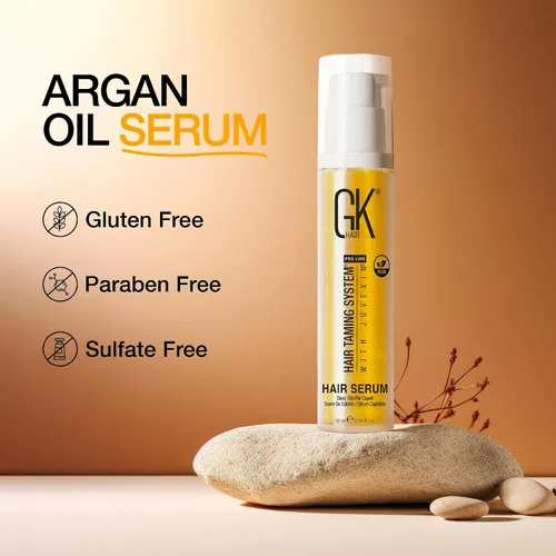 Miniatura 6 de GK HAIR Aceite de tamaño de viaje – Aceite de argán para el control del encrespamiento hasta 72 horas – Añade brillo y suaviza las puntas abiertas