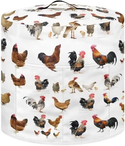 Miniatura 13 de GLENLCWE Funda para olla a presión de esqueleto de sangre roja para olla arrocera de 3 cuartos de galón, cubierta antipolvo de Halloween, cubierta