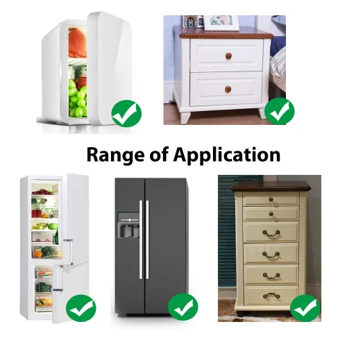 Miniatura 4 de Cerradura para nevera, paquete de 2 cerraduras para refrigerador con llaves, cerradura de congelador y cerradura de gabinete de seguridad