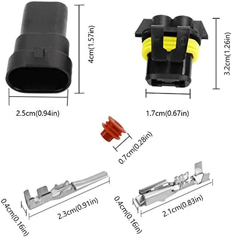 Miniatura 3 de 9006 9005 HB4 HB3 - Conector impermeable macho y hembra, adaptador de cable para faros delanteros, luces antiniebla, 5 pares