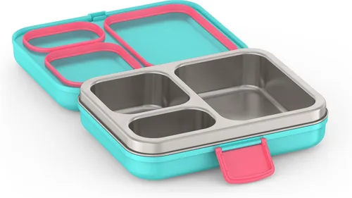 THERMOS Kit de almuerzo para almacenamiento de alimentos Freestyle para niños, verde azulado