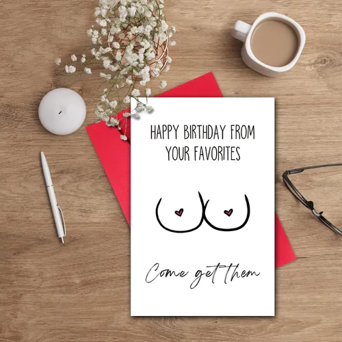 Miniatura 4 de GYYsweetus Tarjeta de cumpleaños divertida para marido, regalo de cumpleaños sexy, tarjeta de cumpleaños atrevida para novio, tarjeta de cumpleaños