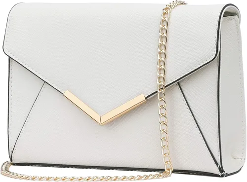 KKXIU Elegante bolso de mano de piel sintética para mujer, bolso de mano plegable para fiesta, boda, baile de graduación