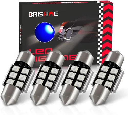 Miniatura 10 de 4 bombillas LED Festoon DE3175 de 1.102 in y 1.142 in, 2835 chipsets Canbus sin errores, 1.1 pulgadas, DE3021 3175 3022 N3, bombillas LED