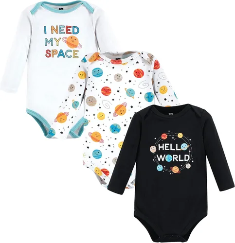 Miniatura 93 de Hudson Baby Body unisex de algodón de manga larga para bebé, leopardo rosa rojo
