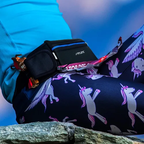 Miniatura 6 de Fitletic - Ultimate II - Bolsa para correr con geles, bolsa para corredores, cinturón para correr con trabillas de gel, bolsillo exterior, bolsillo