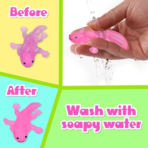 Miniatura 5 de AGENTLAN Axolotl - Cubo sensorial de ajolotl, juguetes sensoriales con arena de juego para niños y niñas, kit de arena de regalo para niños de 3, 4