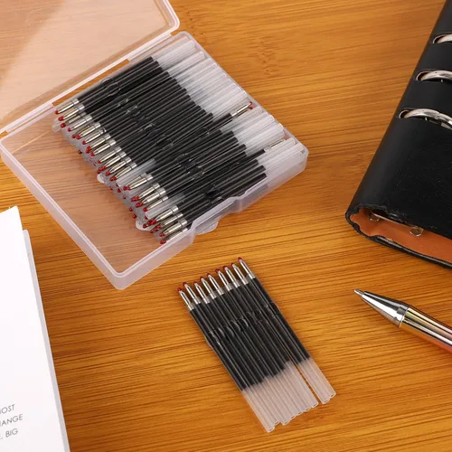 Miniatura 3 de NQEUEPN 100 repuestos para bolígrafos con cuentas, recambios de bolígrafos de 0.039 in, recambios de bolígrafos de cuentas de bolígrafo negro