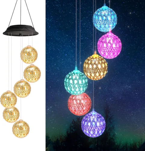 Miniatura 9 de Regalos de cumpleaños para mujeres, mamá, abuela, regalos de jardinería para mujeres, campanillas de viento solares de ángel para exteriores