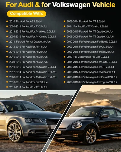 Miniatura 2 de OCPTY Paquetes de bobinas y bujía para UF529,06E905115E Compatible con 2010 para Audi para A3 1.8L/L4,2012-2016 para Volkswagen para Beetle 2.0L/L4