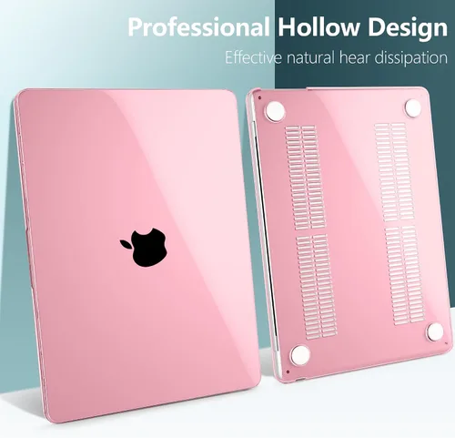 Miniatura 5 de TWOLSKOO Funda compatible con M4 MacBook Air de 15 pulgadas versión 2025-2023 M4 A3241 M3 A3114 M2 A2941, carcasa rígida de plástico, protector