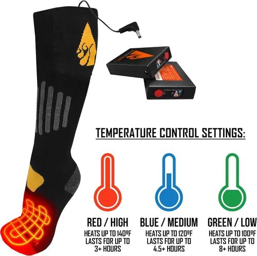 Miniatura 8 de ActionHeat Calcetines calentados con batería recargable de algodón 3V 1.0