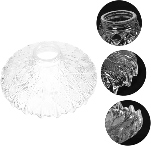 Miniatura 3 de Uonlytech Cubierta de la lámpara de la lámpara de pie de cristal Reemplazo de la pantalla Fácil de usar Ahorra tiempo esfuerzos