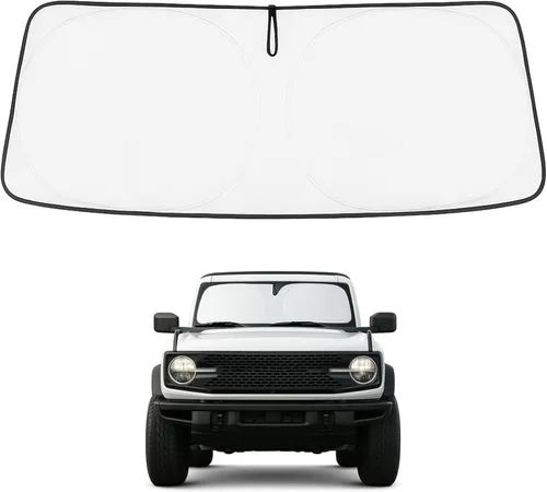 Miniatura 53 de Proadsy Parasol para parabrisas actualizado 2025, ajuste personalizado Dodge RAM 1500 2Dr 2019-2024 2025, 4 capas, plegable, protector de parasol