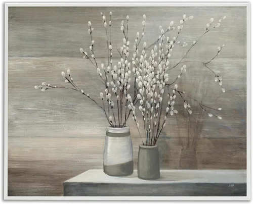 Miniatura 18 de Stupell Industries Ramos florales antiguos en frascos, arte giclée enmarcado, blanco, 20 x 16 pulgadas, fácil de colgar y resistente, fabricado