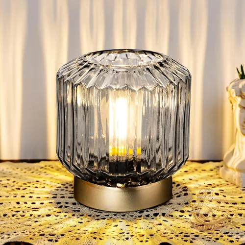 MJ PREMIER Lámpara de mesa con temporizador operada con baterías, lámparas inalámbricas para decoración del hogar, luz nocturna a pilas con foco