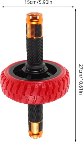 Miniatura 2 de Rueda ergonómica para abdominales para gimnasio en casa con asas antideslizantes, construcción y resistencia constante para entrenamiento muscular