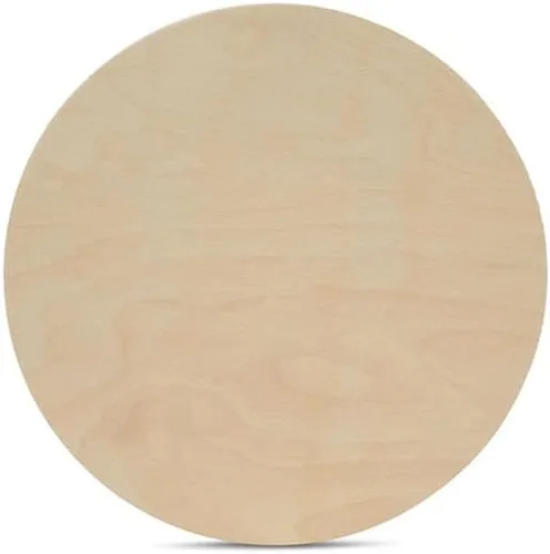 Miniatura 12 de Discos de madera para manualidades, fichas en blanco o monedas de madera, 2 pulgadas, 1/16 pulgadas de grosor, paquete de 250 círculos de madera sin