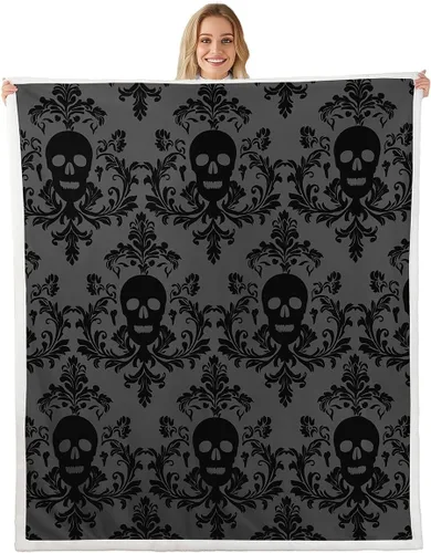 Miniatura 27 de Castle Fairy Manta de felpa para niños con estampado de guitarra, temática musical, instrumentos de bajo, manta de cama para decoración del hogar