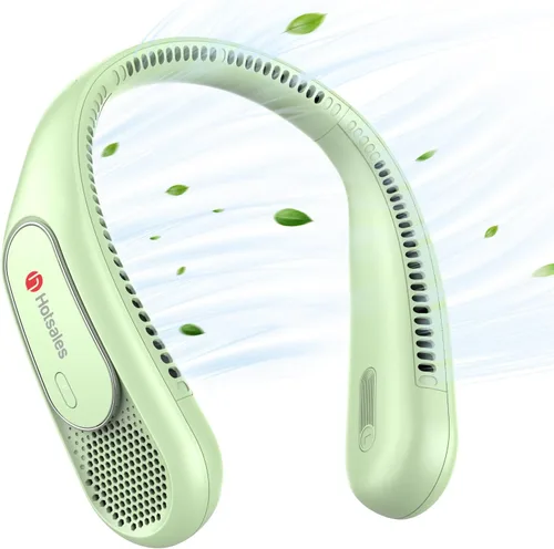 Miniatura 16 de Hotsales Ventilador de cuello, manos libres, sin aspas, portátil, recargable, funciona con batería de 6000 mAh, ventilador personal portátil