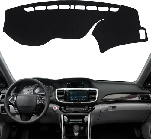 Miniatura 28 de Cubierta de tablero Tapete de salpicadero Compatible con Ho-nda Civic 2015-2012 (para transmisión izquierda), tapete de salpicadero para coche
