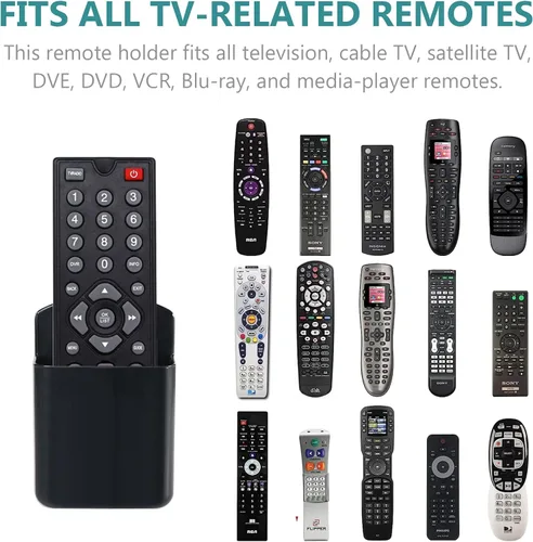 Miniatura 5 de 3 paquetes de soporte de pared para control remoto, soporte para control remoto de TV, soporte para controlador autoadhesivo, soporte para bolígrafo