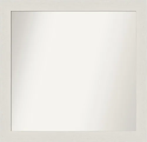 Miniatura 182 de Amanti Art Espejo de baño blanco para sobre el fregadero, 24 x 24 pulgadas, hecho a medida, espejo de tocador cuadrado blanco estrecho, marco