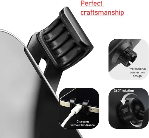 Miniatura 4 de KUNGKIC Soporte universal para teléfono de automóvil compatible con Volkswagen VW Tiguan 2012 2013 2014 2015 2016 Soporte de teléfono ajustable