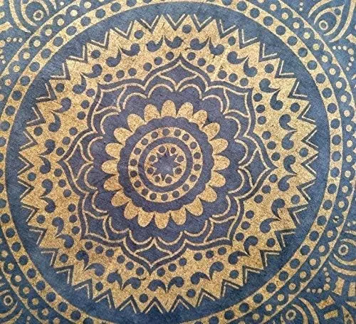 Miniatura 4 de Cojín redondo grande dorado para el suelo, funda otomana, almohada para meditación, cojín de suelo para adultos, puf otomano, fundas de tiro