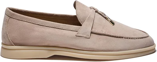 Miniatura 2 de Mocasines de piel de ante de diseño prémium con dijes de verano para mujer