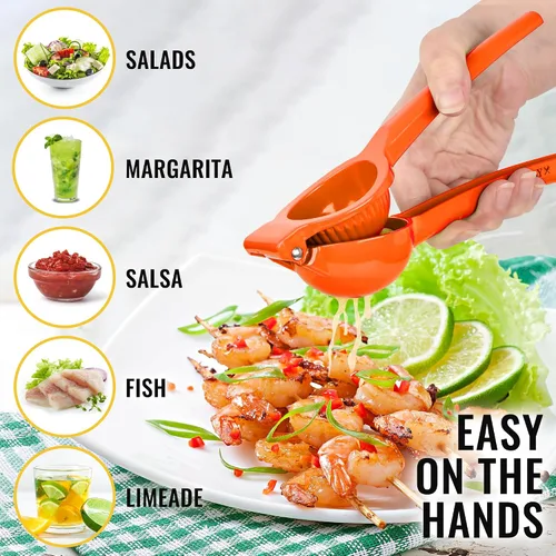 Miniatura 6 de Hydration Nation Exprimidor de naranjas – Exprimidor de cítricos de metal de un solo tazón extrae naranjas en segundos – Exprimidor manual fácil