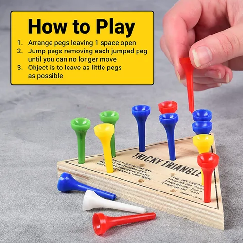 Miniatura 2 de U.S. Toy Juego del Triángulo Difícil - Juegos de viaje, surtido, MU845