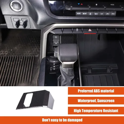 Miniatura 3 de Interruptor de botón de freno de estacionamiento, marco de botón P para Toyota Tundra Sequoia 2022 2023 2024 2025 decoración de freno de mano