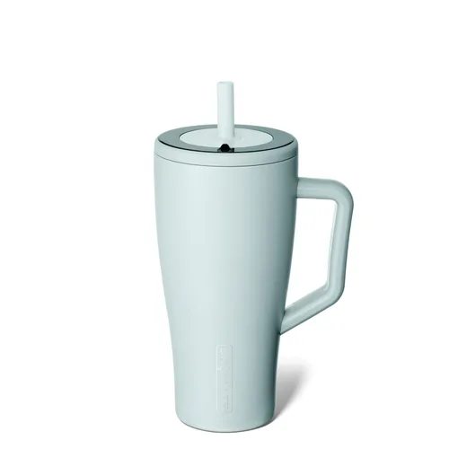 Miniatura 16 de BrüMate Era Vaso térmico con asa y pajilla, 40 onzas, 100% a prueba de fugas, con tapa, hecho de acero inoxidable, base apta para portavasos, moca