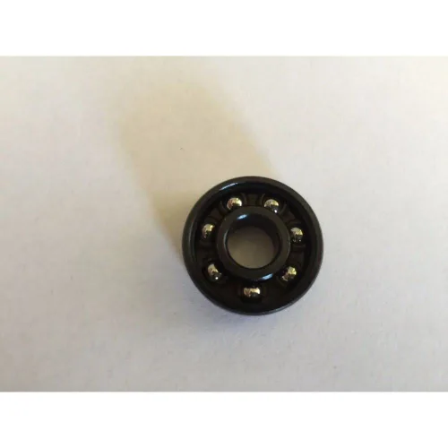 Miniatura 3 de 100 piezas 608 Fidget Spinner abierto negro rodamiento giro rápido sin grasa