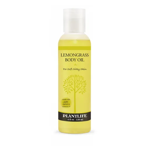 Plantlife Aceite corporal de citronela, aceite corporal natural hidratante para todo tipo de piel, nutre la piel seca y hace que se sienta suave y