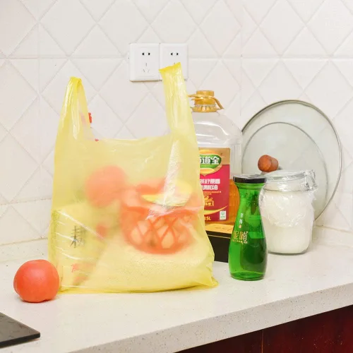 Miniatura 7 de LazyMe Bolsas de plástico para camisetas, bolsas de plástico con asas a granel para compras de comestibles y al por menor, bolsas de plástico