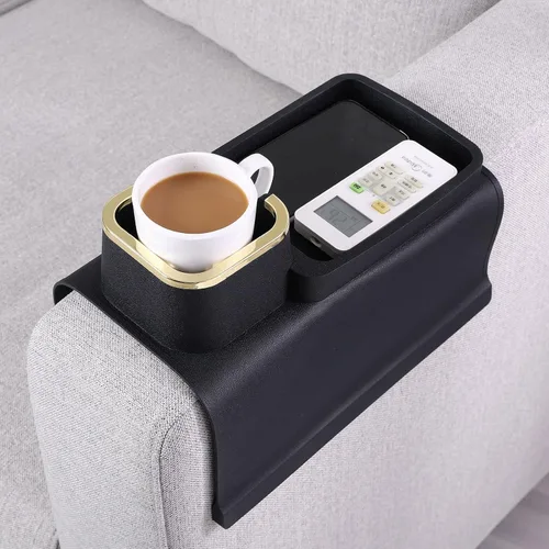Miniatura 9 de HMASYO Bandeja Portavaso para Sofá - Bandeja de Silicona para Brazo de Sofá, Organizador de Bebidas y Bandeja para Control Remoto, Snacks, Celular
