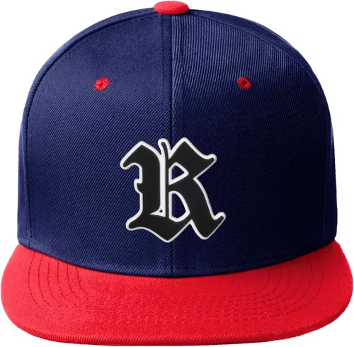 Miniatura 365 de Daxton Gorra clásica con visera de billete plano con letras del alfabeto inglés antiguo de la A a la Z
