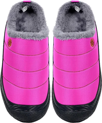 Miniatura 6 de Eagsouni - Pantuflas de casa para hombre con forro de piel para invierno