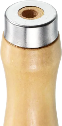 Miniatura 5 de PATIKIL Mango de madera de 4.9 pulgadas, paquete de 10 herramientas de corte de archivos, accesorios de repuesto con collar de metal para archivo