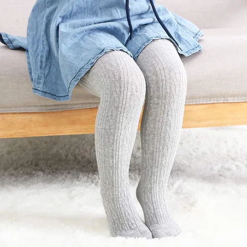 Miniatura 6 de Looching Paquete de 5 mallas de algodón de punto trenzado para bebés y niñas pequeñas
