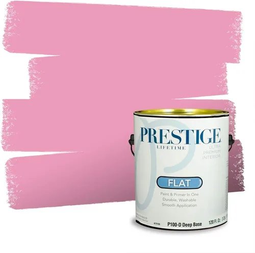 Miniatura 750 de Prestige Paints Pintura exterior e imprimación en uno, 1 galón, plano, coincidencia comparable de Valspar* Amber Rose*