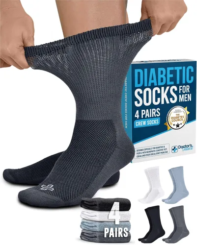 Miniatura 8 de Doctor's Select Men's Diabetic Socks for Men Size 13-15 - 4 Pairs
