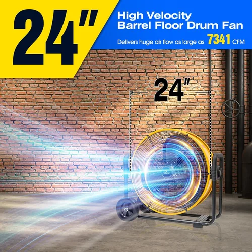 Miniatura 2 de iLiving Ventilador de tambor de alta velocidad