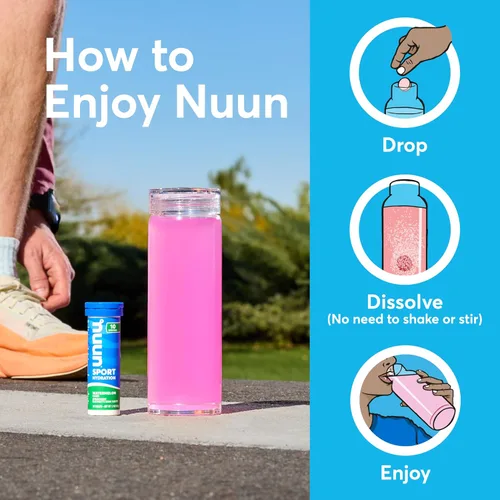 Miniatura 6 de New Nuun Tabletas de electrolito hidratante energética, 1170108 NEFL 8 Pack, Fresh Lime, 1, 1